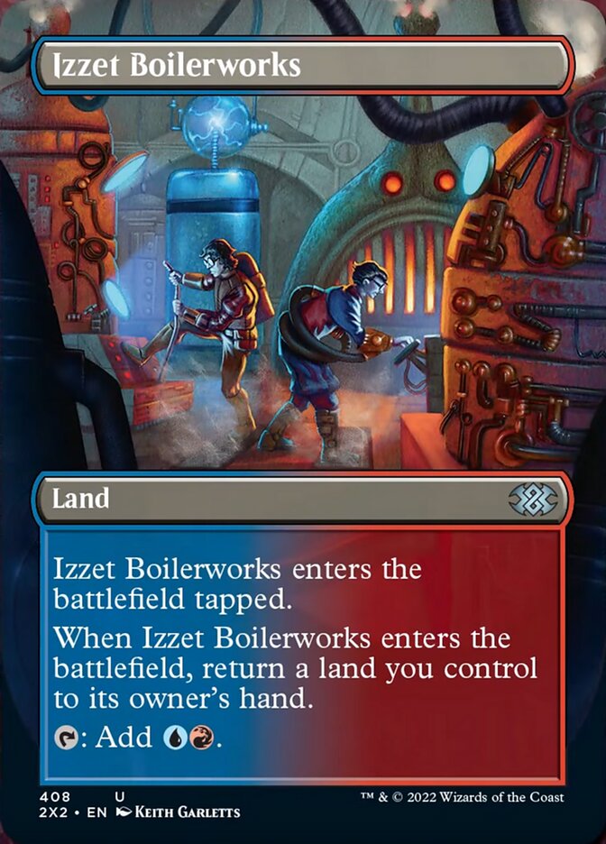 Izzet Boilerworks (Borderless Alternate Art) [Double Masters 2022] | North Game Den