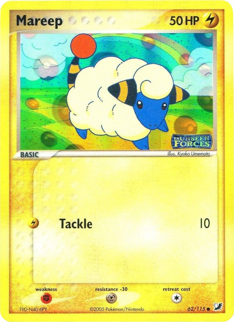 Mareep (62/115) (Stamped) [EX: Unseen Forces] | North Game Den