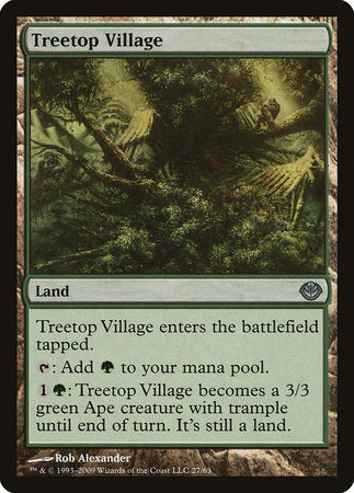 Treetop Village [Duel Decks: Garruk vs. Liliana] | North Game Den