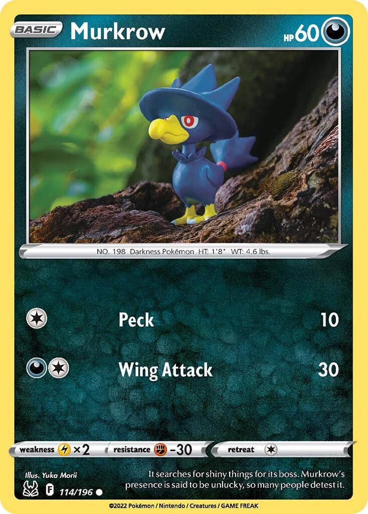 Murkrow (114/196) [Sword & Shield: Lost Origin] | North Game Den