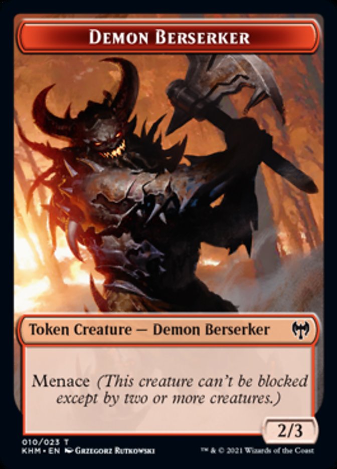 Demon Berserker Token [Kaldheim] | North Game Den