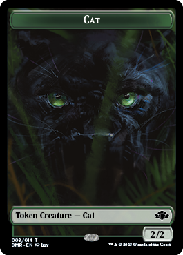 Goblin // Cat (008) Double-Sided Token [Dominaria Remastered Tokens] | North Game Den