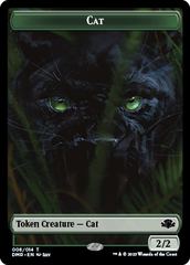 Goblin // Cat (008) Double-Sided Token [Dominaria Remastered Tokens] | North Game Den
