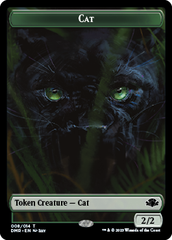 Elephant // Cat (008) Double-Sided Token [Dominaria Remastered Tokens] | North Game Den