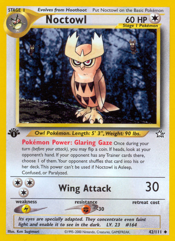 Noctowl (42/111) [Neo Genesis 1st Edition] | North Game Den