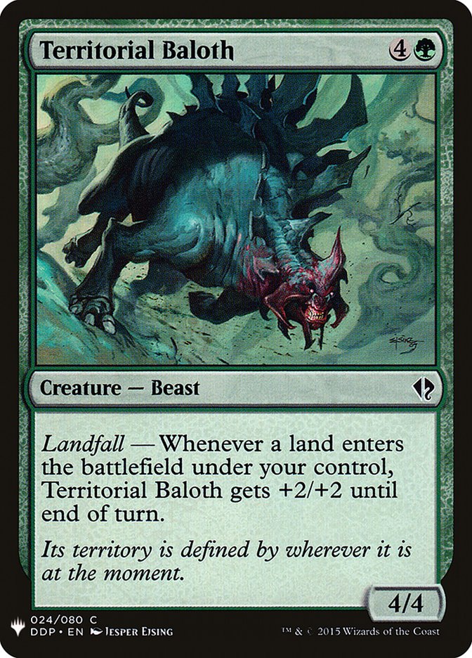 Territorial Baloth [Mystery Booster] | North Game Den