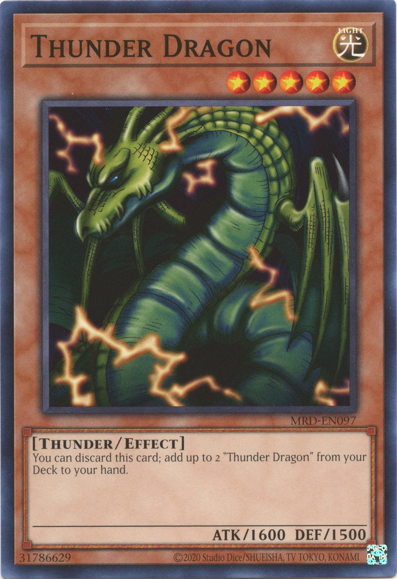 Thunder Dragon (25th Anniversary) [MRD-EN097] Common | North Game Den