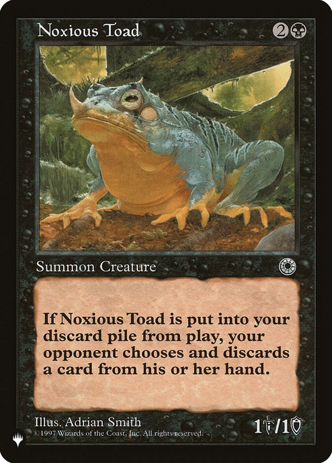 Noxious Toad [The List] | North Game Den