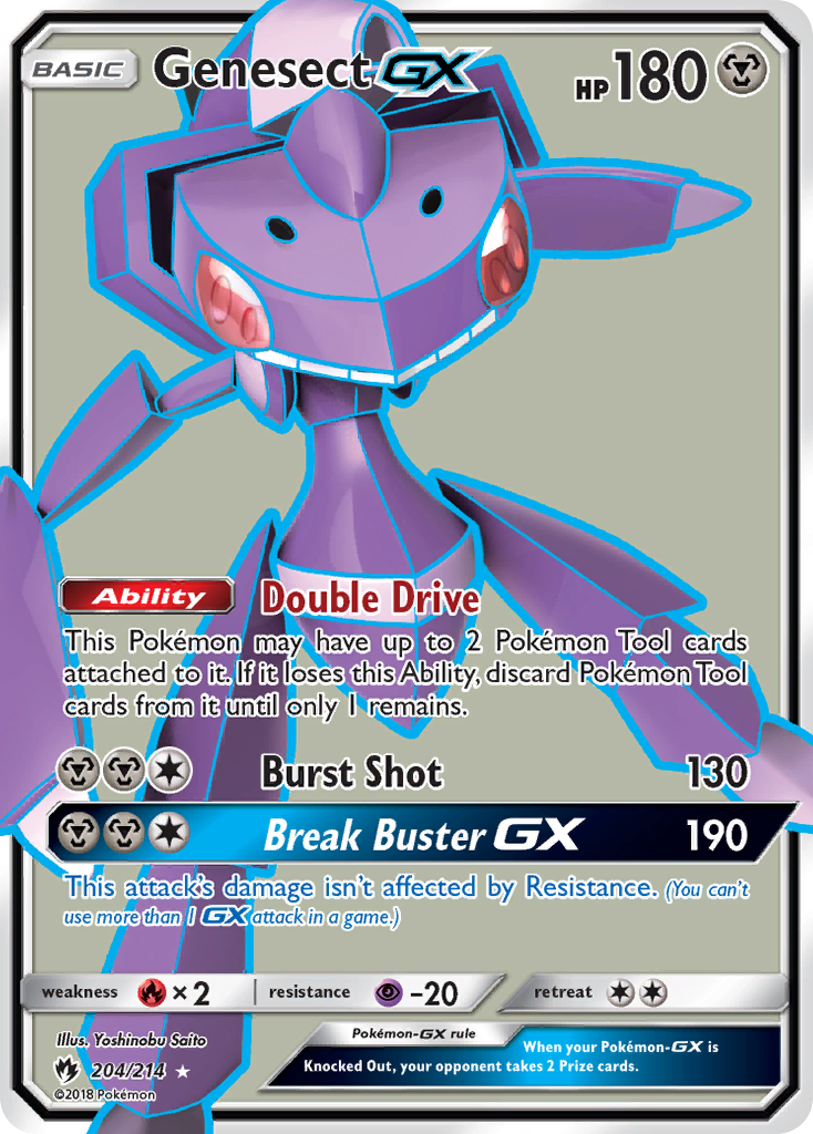 Genesect GX (204/214) [Sun & Moon: Lost Thunder] | North Game Den