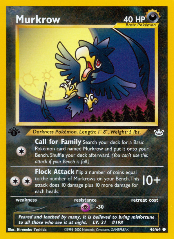 Murkrow (46/64) [Neo Revelation 1st Edition] | North Game Den