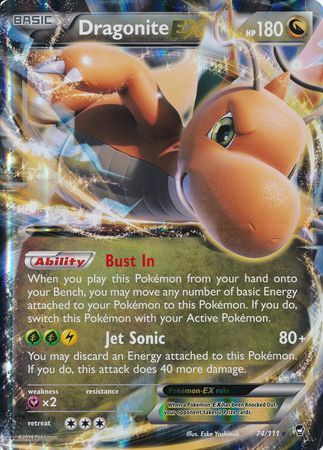 Dragonite EX (74/111) (Jumbo Card) [XY: Furious Fists] | North Game Den