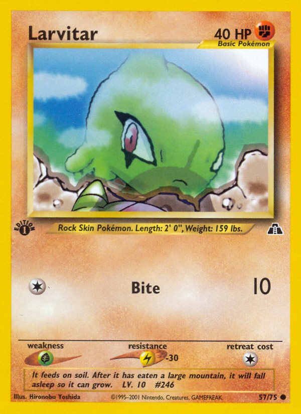 Larvitar (57/75) [Neo Discovery 1st Edition] | North Game Den
