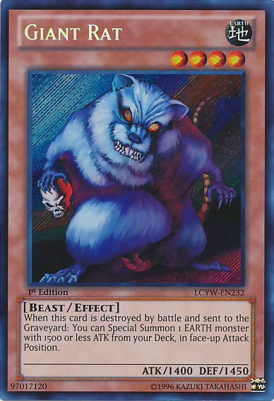 Giant Rat [LCYW-EN232] Secret Rare | North Game Den