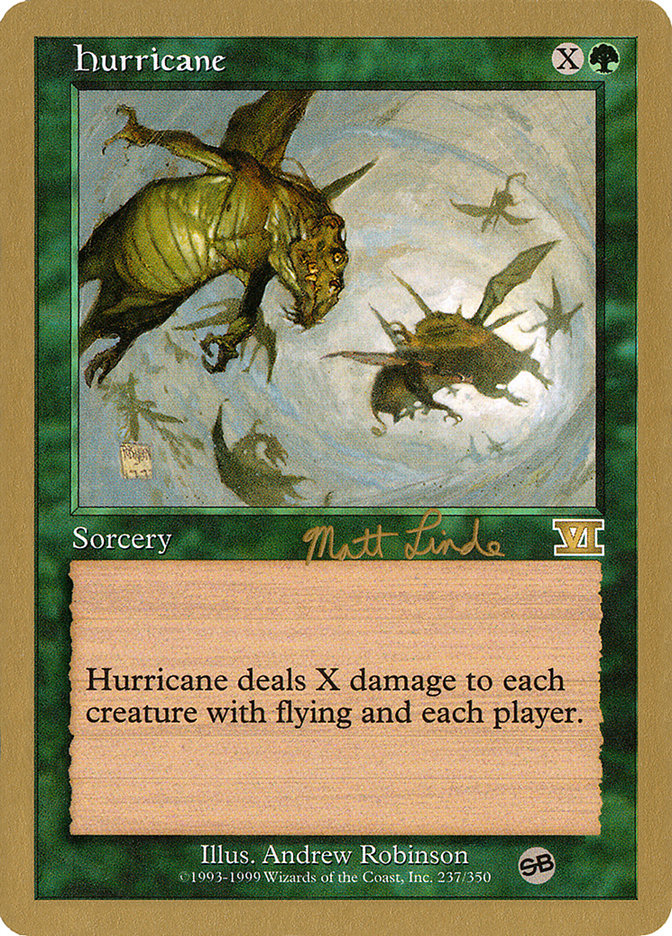 Hurricane (Matt Linde) (SB) [World Championship Decks 1999] | North Game Den