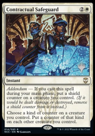 Contractual Safeguard (Promo Pack) [Streets of New Capenna Commander Promos] | North Game Den