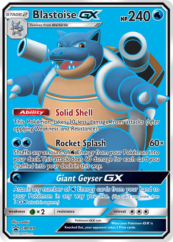 Blastoise GX (SM189) [Sun & Moon: Black Star Promos] | North Game Den