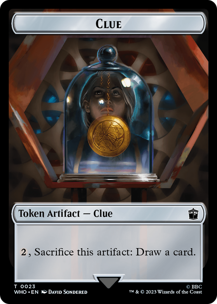 Copy // Clue (0023) Double-Sided Token [Doctor Who Tokens] | North Game Den