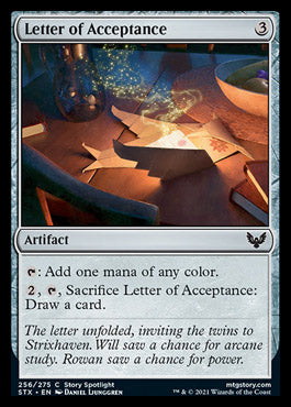 Letter of Acceptance [Strixhaven: School of Mages] | North Game Den