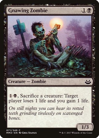 Gnawing Zombie [Modern Masters 2017] | North Game Den