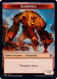 Elemental // Satyr Double-sided Token [Theros Beyond Death Tokens] | North Game Den