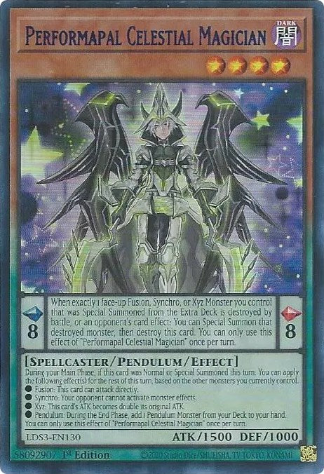 Performapal Celestial Magician (Blue) [LDS3-EN130] Ultra Rare | North Game Den