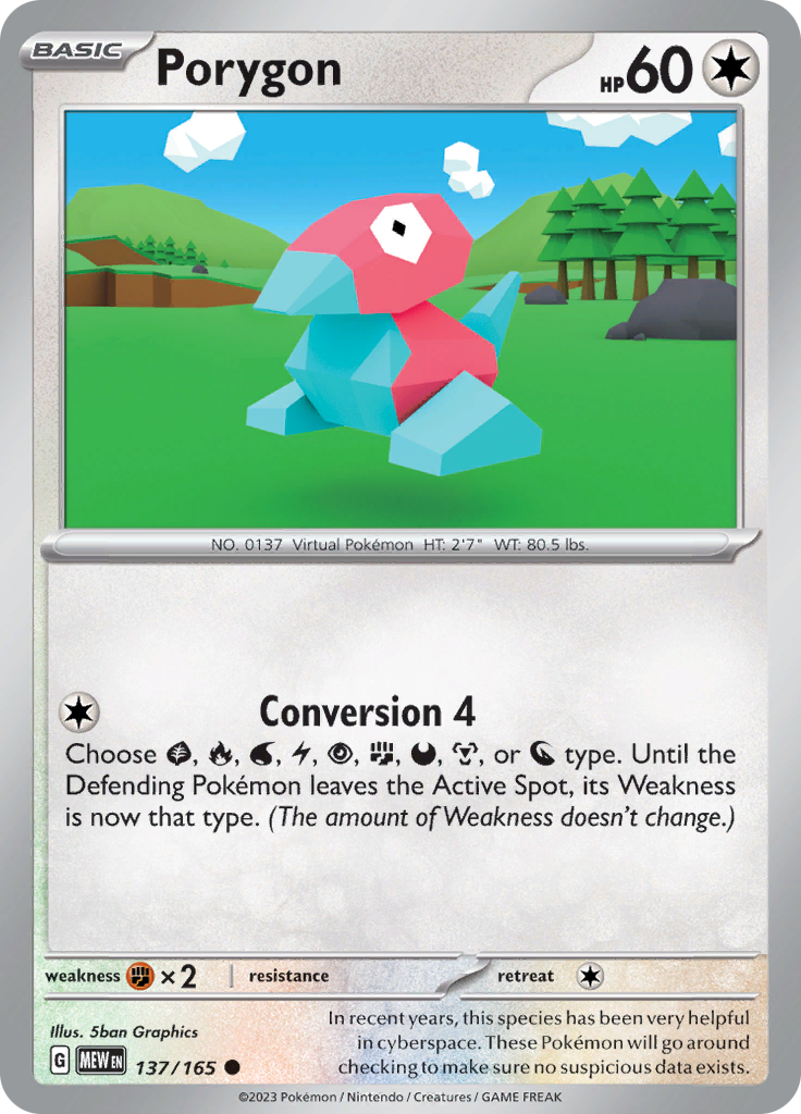 Porygon (137/165) [Scarlet & Violet: 151] | North Game Den