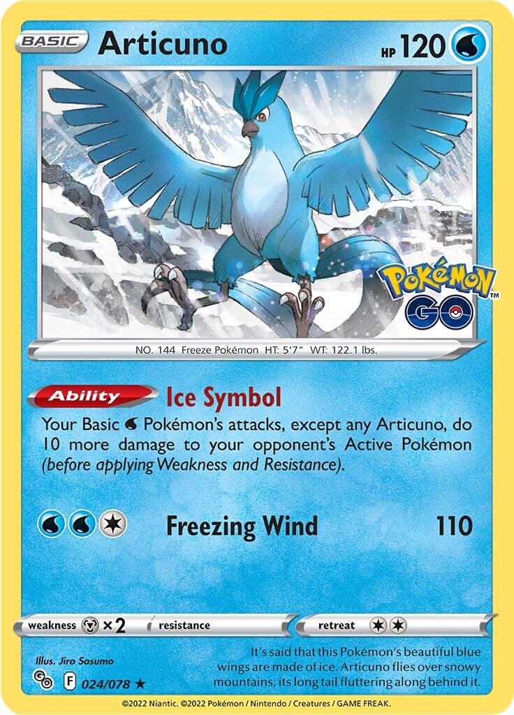 Articuno (024/078) [Pokémon GO] | North Game Den