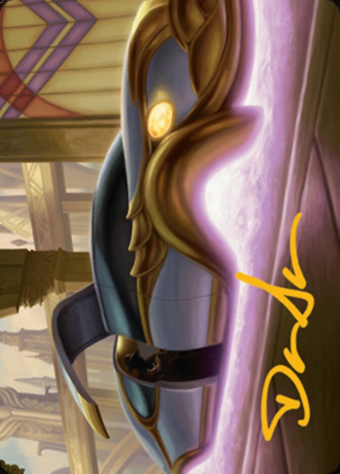 Mysterious Limousine Art Card (Gold-Stamped Signature) [Streets of New Capenna Art Series] | North Game Den