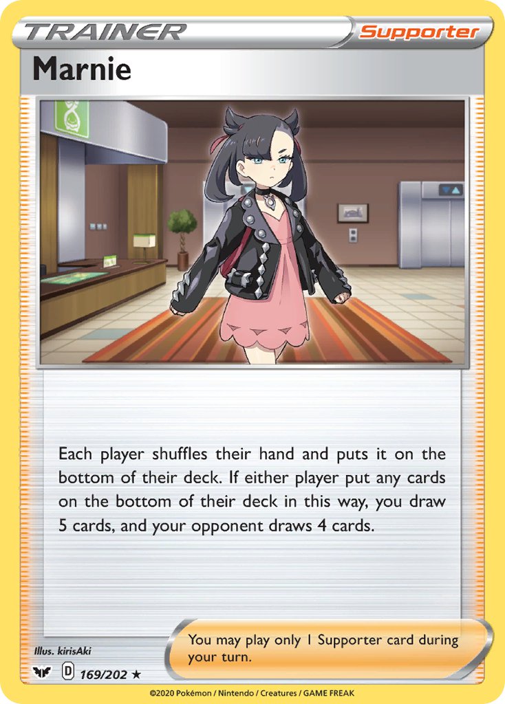 Marnie (169/202) (Theme Deck Exclusive) [Sword & Shield: Base Set] | North Game Den