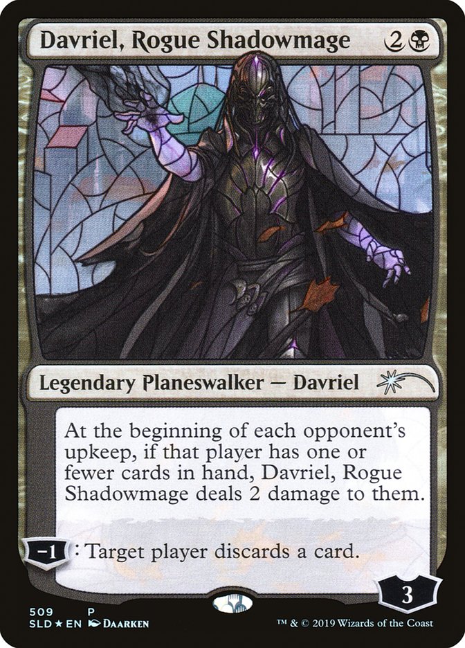 Davriel, Rogue Shadowmage (Stained Glass) [Secret Lair Drop Promos] | North Game Den