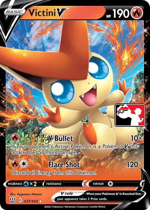 Victini V (021/163) [Prize Pack Series One] | North Game Den