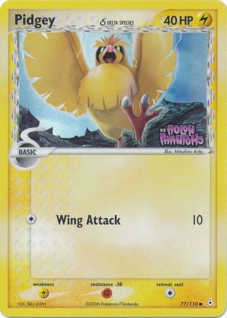 Pidgey (77/110) (Delta Species) (Stamped) [EX: Holon Phantoms] | North Game Den