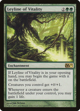 Leyline of Vitality [Magic 2011] | North Game Den
