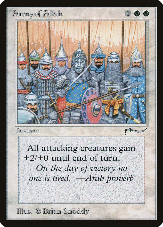 Army of Allah (Dark Mana Cost) [Arabian Nights] | North Game Den