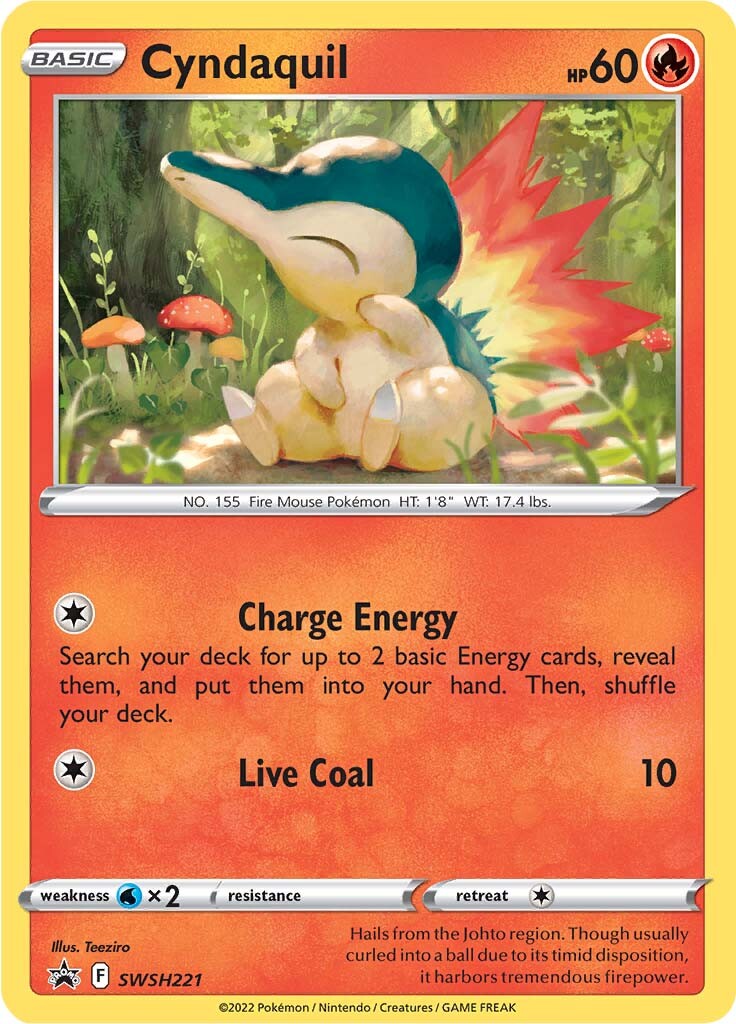 Cyndaquil (SWSH221) [Sword & Shield: Black Star Promos] | North Game Den