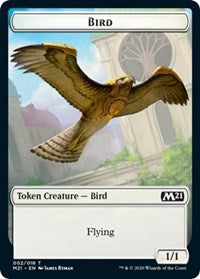 Bird // Demon Double-sided Token [Core Set 2021 Tokens] | North Game Den