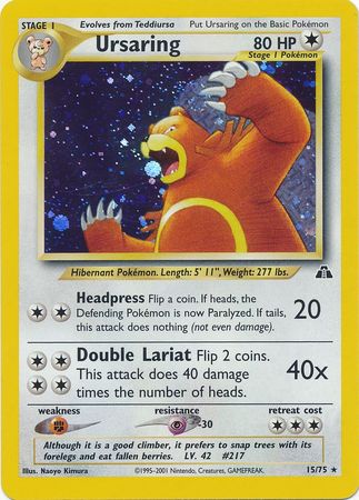 Ursaring (15/75) [Neo Discovery Unlimited] | North Game Den