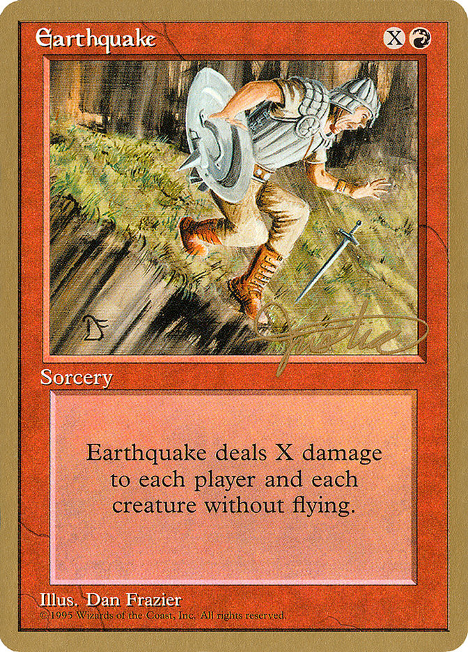 Earthquake (Mark Justice) [Pro Tour Collector Set] | North Game Den