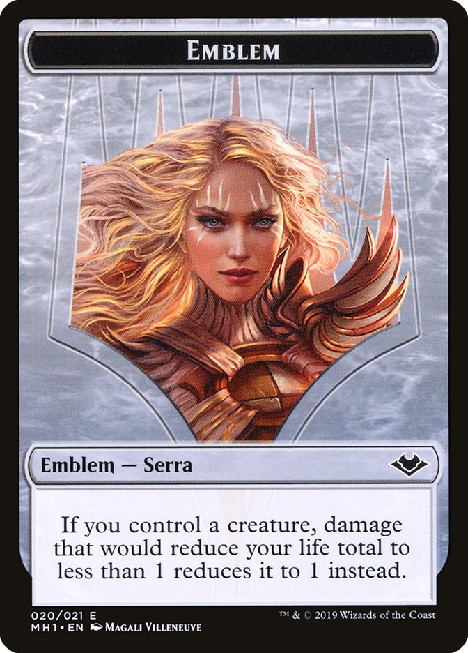 Serra the Benevolent Emblem [Modern Horizons Tokens] | North Game Den