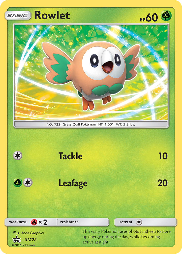 Rowlet (SM22) [Sun & Moon: Black Star Promos] | North Game Den