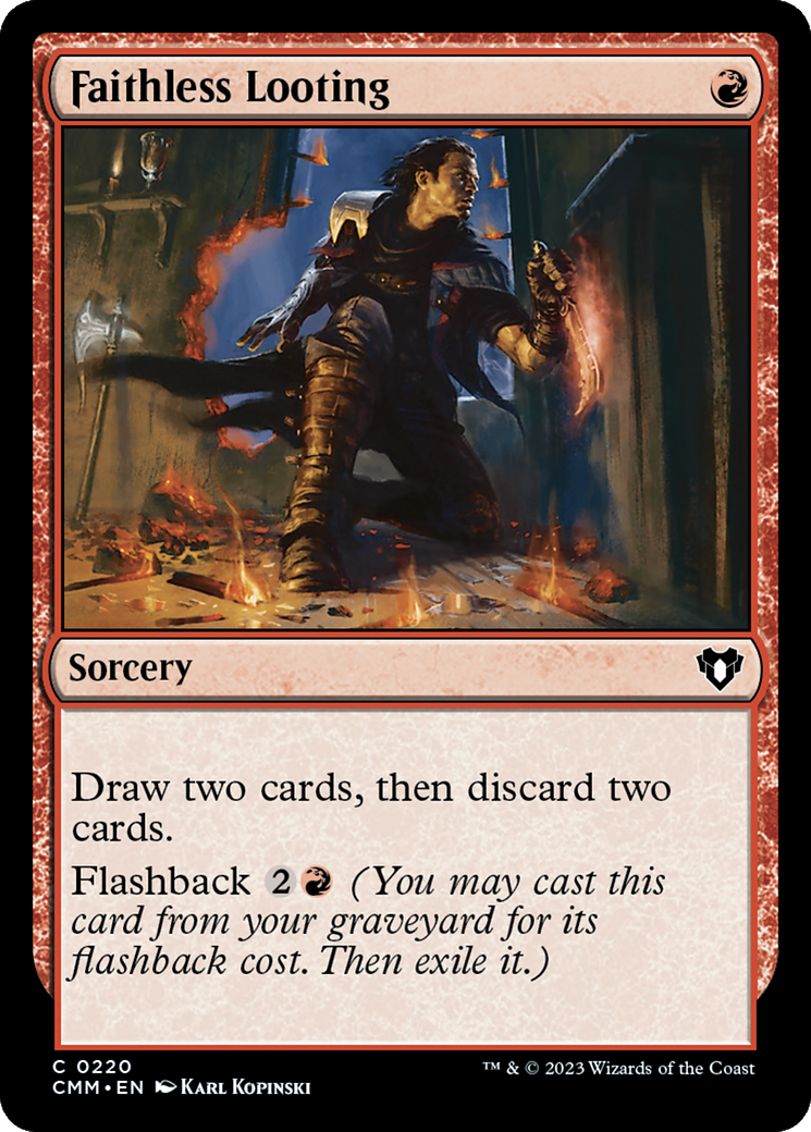 Faithless Looting [Commander Masters] | North Game Den
