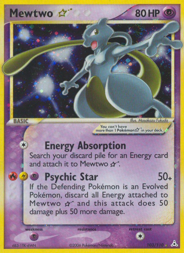 Mewtwo Star (103/110) [EX: Holon Phantoms] | North Game Den