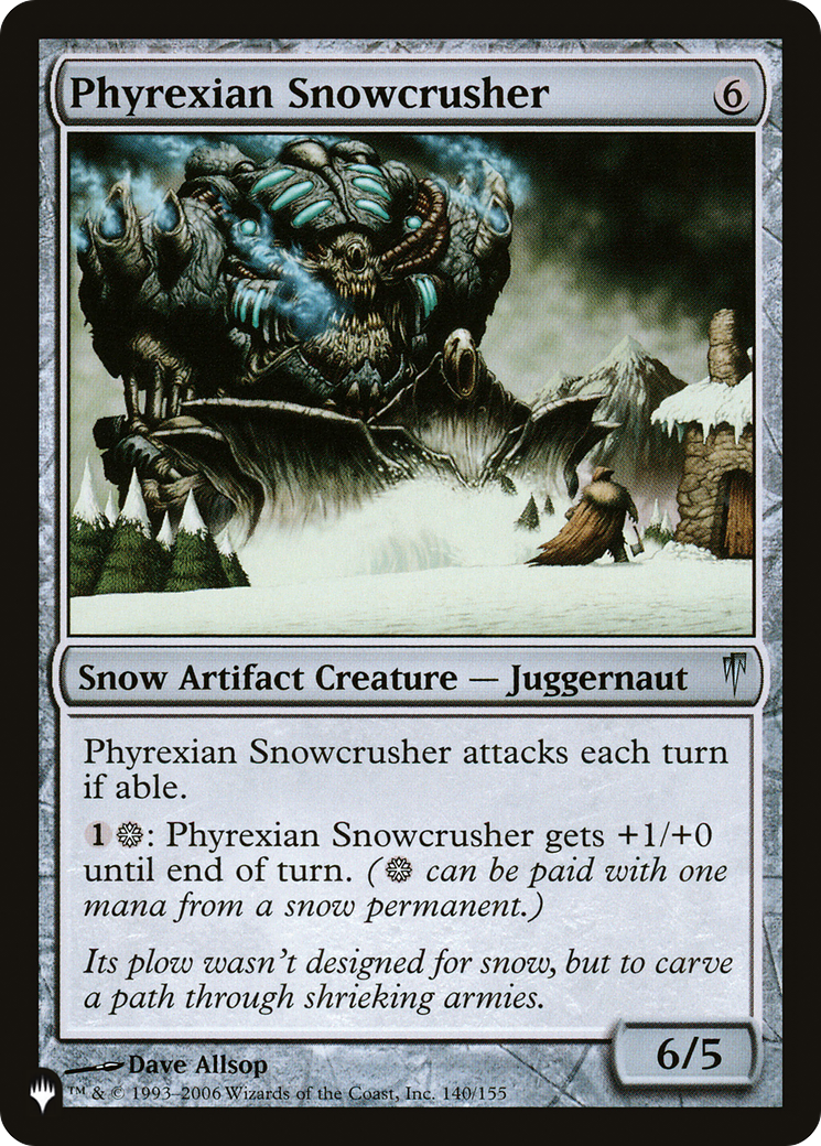 Phyrexian Snowcrusher [The List] | North Game Den