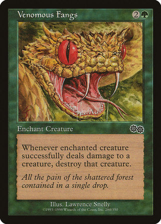 Venomous Fangs [Urza's Saga] | North Game Den