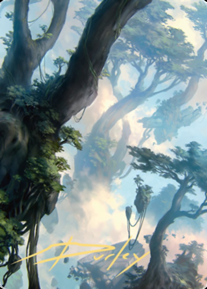 Forest 1 Art Card (Gold-Stamped Signature) [Zendikar Rising Art Series] | North Game Den