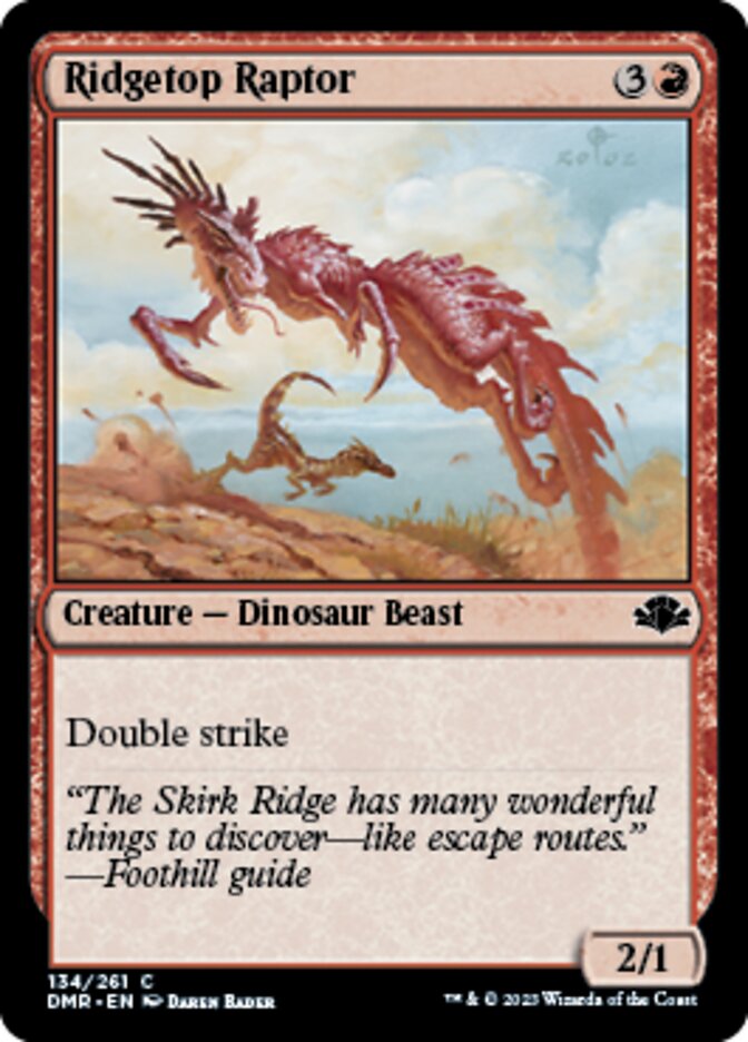 Ridgetop Raptor [Dominaria Remastered] | North Game Den