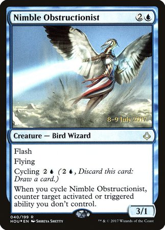 Nimble Obstructionist [Hour of Devastation Promos] | North Game Den