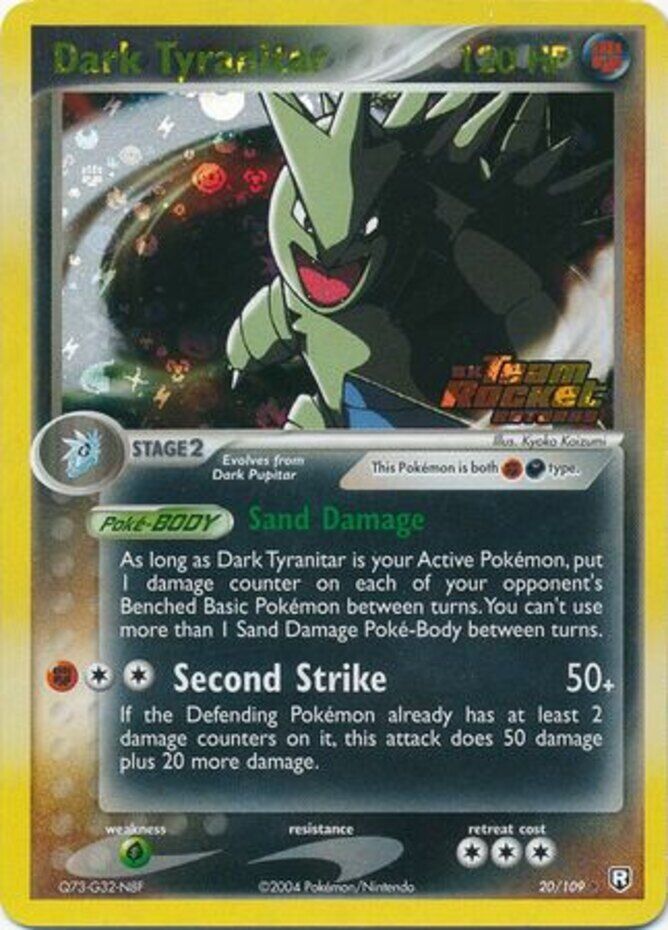 Dark Tyranitar (20/109) (Stamped) [EX: Team Rocket Returns] | North Game Den