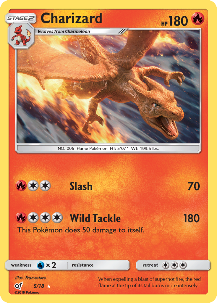 Charizard (5/18) [Sun & Moon: Detective Pikachu] | North Game Den