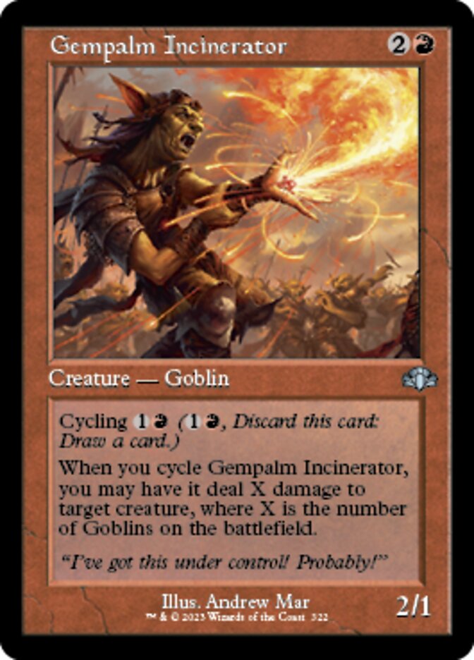 Gempalm Incinerator (Retro) [Dominaria Remastered] | North Game Den